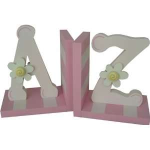  Sherbert Pink Letter Bookends Baby