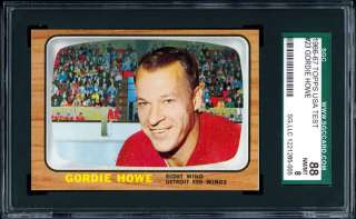 1966 67 Topps USA Test #23 Gordie Howe SGC 88 NM/MT  