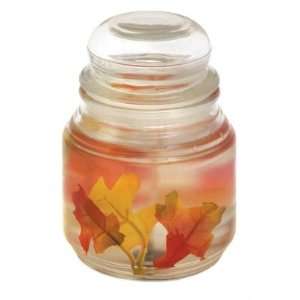  French Vanilla Scent Fall Fantasia Glass Jar Gel Candle 