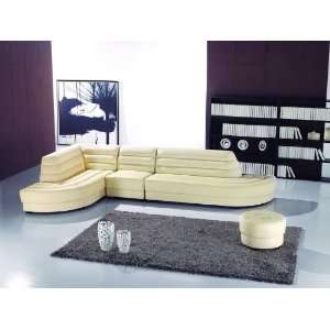  New 4pc Contemporary Leather Sectional Sofa #AM L320 B 
