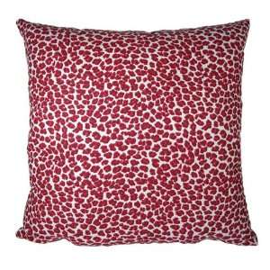  16 Inch Red Leopard Print Decorative Pillow Cover