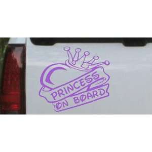   5in X 6in    Princess On Board Car Window Wall Laptop Decal Sticker