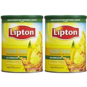 Lipton Instant Sweetened Tea Mix, Decaf, Lemon, 25.5 oz   2 pk.