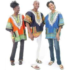  Traditional Print Dashiki   Dark Brown 