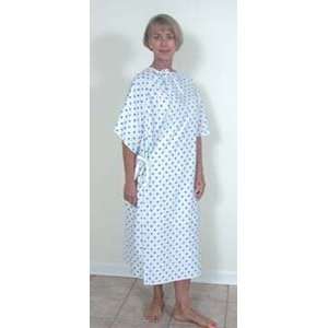  Mabis Convalescent Gown w/ Side Ties, Diamond Print 532 