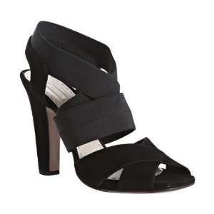  Prada black suede detail banded sandals 