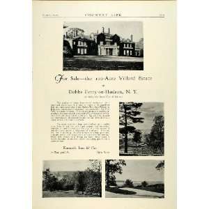  1929 Ad Kenneth Ives Realty Villard Estate Dobbs Feery 