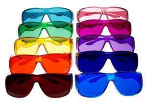 Color Therapy Glasses Fit Over SET of 7, 9, 10   Chakra  