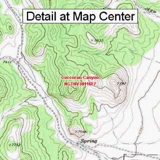  USGS Topographic Quadrangle Map   Corcoran Canyon, Nevada 