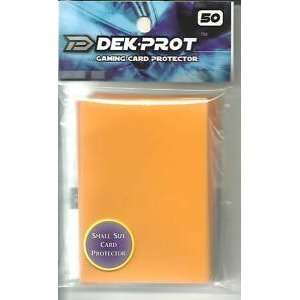   Dek Prot Flat Gaming Card Sleeves Mango Yellow 50 Count Toys & Games