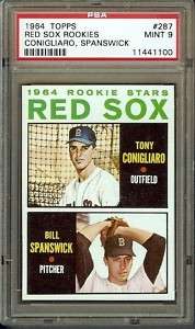 SWEET 1964 TOPPS #287 TONY CONIGLIARO PSA 9 ROOKIE RC RED SOX MINT 
