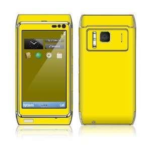 Nokia N8 Skin Decal Sticker  Simply Yellow