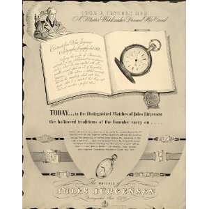  1937 Ad Jules Jurgensen Watchmaker Antique Watches 