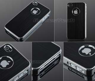   Aluminum Chrome Hard Case Cover F iPhone ATT Verizon Sprint 4S 4