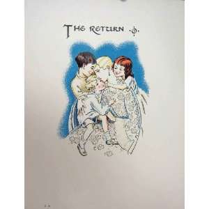  1931 Peter Pan Wendy Children Return Colour Print