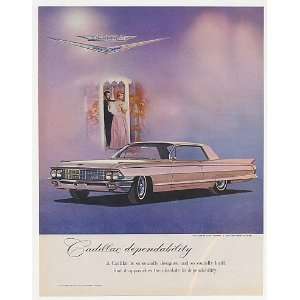  1962 Pink Cadillac Coupe de Ville Dependability Print Ad 