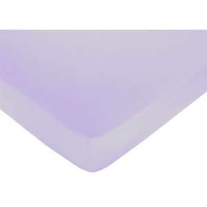   White and Purple Fitted Crib Sheet   Purple by JoJo Designs Purple