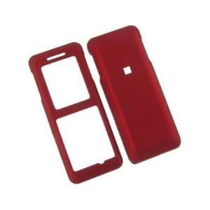  Rubberized Plastic Phone Cover Case Red For Kyocera Melo 
