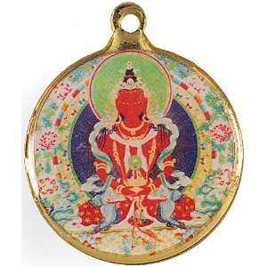   Pendant with The Ten Powerful Syllables of The Kalachakra Mantra on