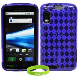  CrazyOnDigital Purple TPU Skin Soft Gel Case For Motorola 