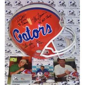  Wuerffel Hand Signed Florida Gators Full Size Helmet Sports