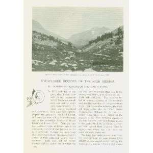  1896 California Gorges Creeks Mono Creek Fork Canon 
