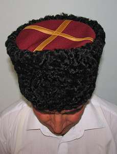 New Karakul Kuban Cossack Hat natural Fur #7417  