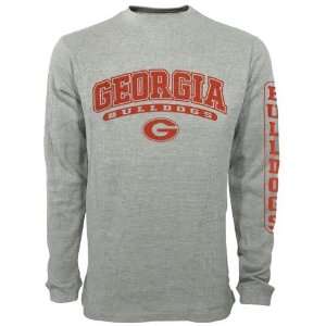  Georgia Bulldogs Ash Endgame Thermal Long Sleeve T shirt 