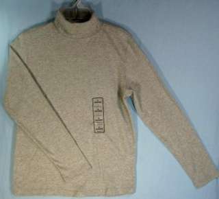 NEW Womens Size Small Turtleneck LongSleeve Cotton Pullover Shirt Gray 