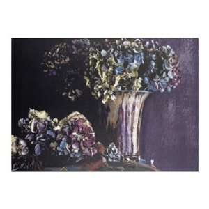 Hydrangea by Jenny Dreifuss. Size 31.5 inches width by 23.5 inches 