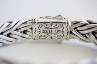 Scott Kay Mens Sterling Silver Equestrian Braid Bracelet  