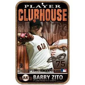  MLB Barry Zito San Francisco Giants Sign Sports 