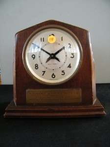 Vintage RARE 8 Day Seth Thomas Clock GM Plaque 1939  
