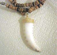 25 Hawaiian Cowrie Boar Tusk Coconut Necklace 18 #2  