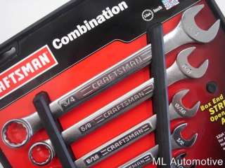 New Craftsman Tools 9 pc. SAE Combination Wrench Set  