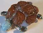 SCHREINER NEW YORK VINTAGE FACETED & CARVED GLASS DIMENSIONAL TURTLE 