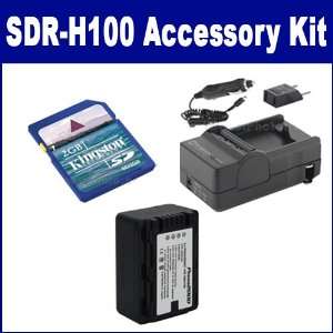 Panasonic SDR H100 Camcorder Accessory Kit includes SDM 