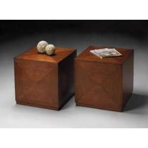  Butler Wood Chestnut Burl Bunching Cube Patio, Lawn 