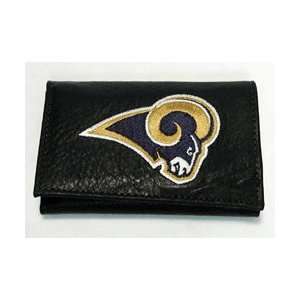  St Louis Rams Black Tri Fold Wallet *