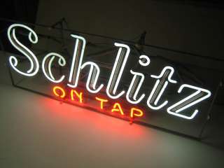 Rare Schlitz Beer   Vintage Flashing Neon Motion Sign from Hamms 