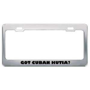 Got Cuban Hutia? Animals Pets Metal License Plate Frame Holder Border 