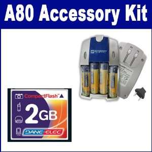  Canon Powershot A80 Digital Camera Accessory Kit includes 