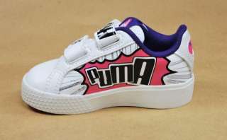 PUMA GAME POINT 2 VELCRO LIGHTED SHOES WHITE INFANTS  