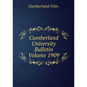  Cumberland University Bulletin Volume 1909 Cumberland 