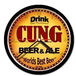  CUNG beer and ale cerveza wall clock 