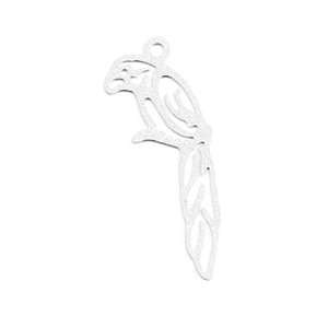   By Ezel   Parrot Bird Outline Pendant 37mm (1) Arts, Crafts & Sewing