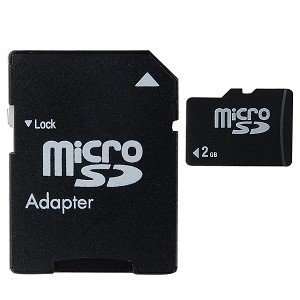    PEAK Hardware 2GB microSD Memory Card w/SD Adapter Electronics