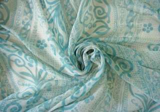 52 PURE SILK print crinkle chiffon fabric #9  BTY  