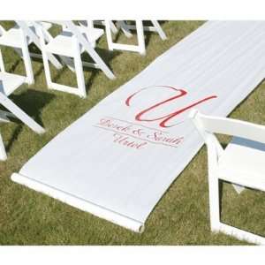  Personalized Wedding Aisle Runner in Choice of Ink Color 