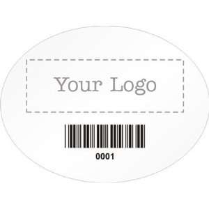 Custom Label With Logo and Barcode, 1.5 x 2 Cold Temp Paper Labels 